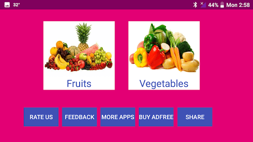Learn Hindi Fruits and Vegetables Names
