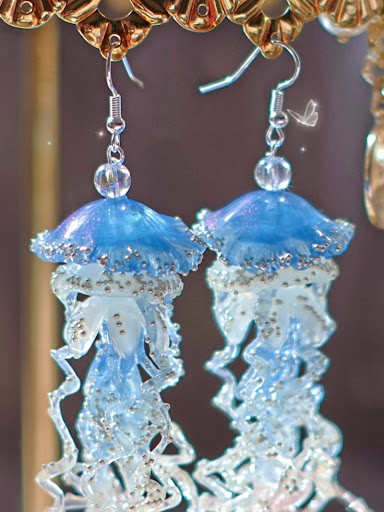 Title 1, Womens Exaggerated Creative Jellyfish Earring ...