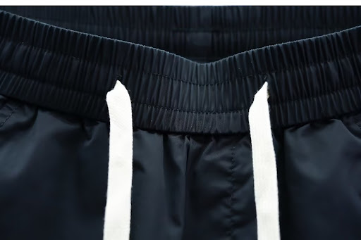 Title 10, Mens stitching elastic ankle-tied jeans casual...