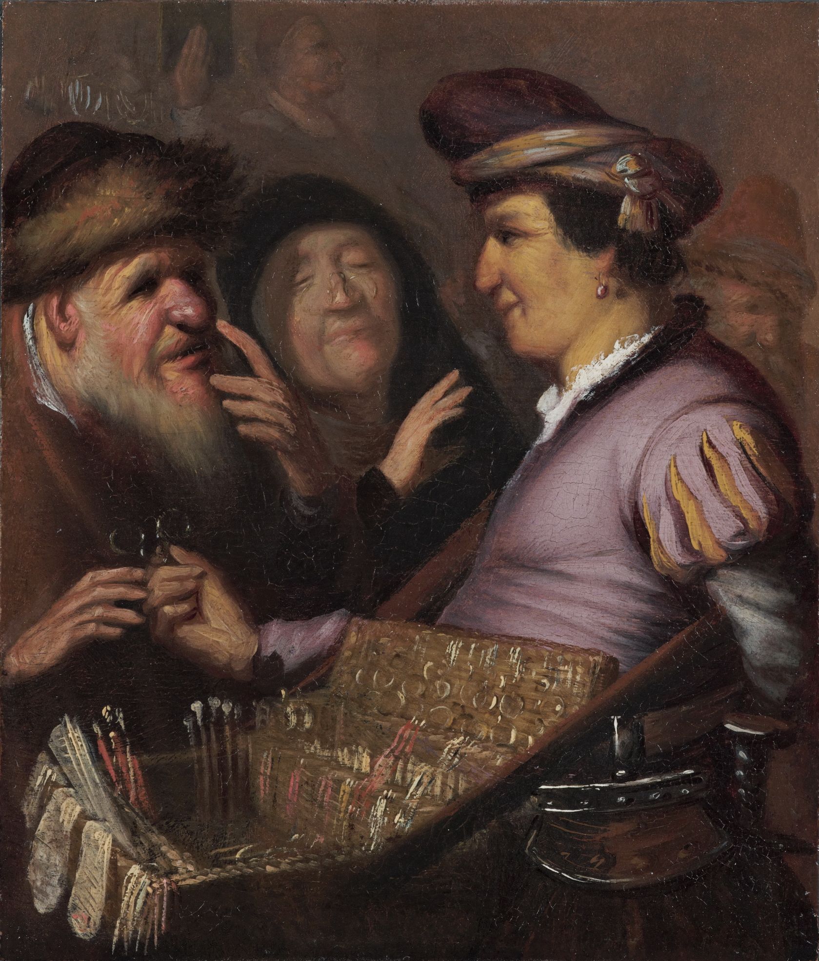 A Peddler Selling Spectacles 