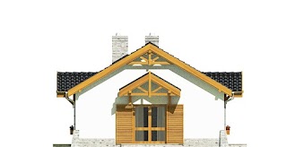 Małgosia z garażem 1-st. bliźniak A-BL - Elewacja prawa