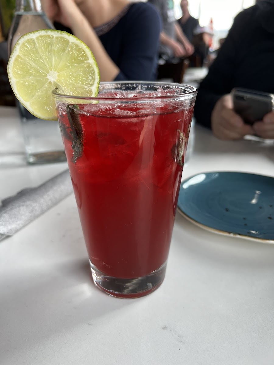 Cranberry Mint Seltzer