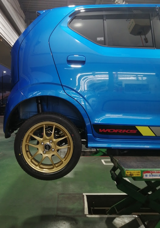 アルトワークスのENKEI・PF01・納車・タイヤ館・PENTAXに関するカスタム事例の投稿画像4枚目