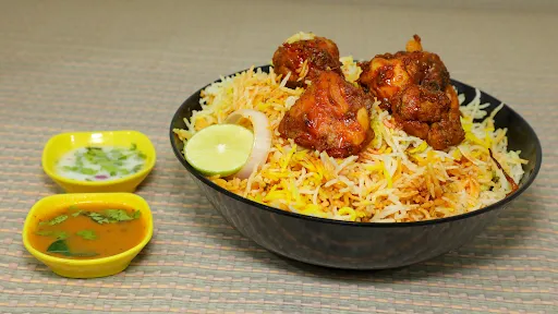 Chicken Fried Biryani [Half, 350 Grams, 2 Pieces]