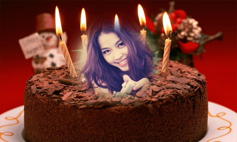 Birthday Cake Photo Frame Screen 1