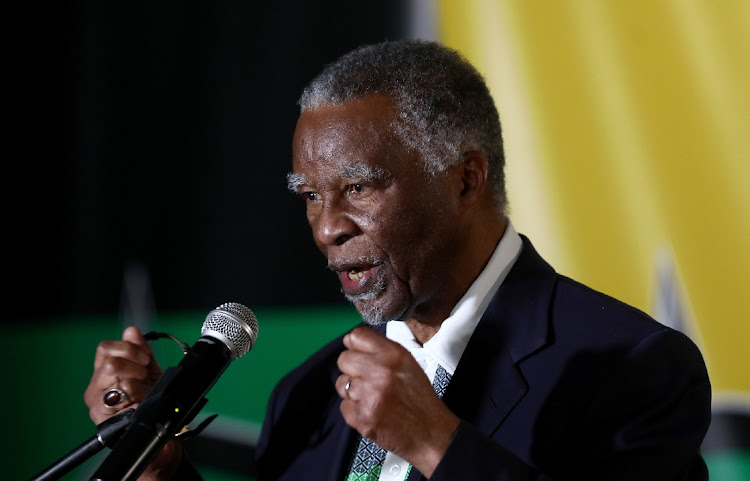 Former ANC president Thabo Mbeki addresses professionals and business as part of the local government election campaign of the ANC. Picture: Masi Losi Picture: Masi Losi