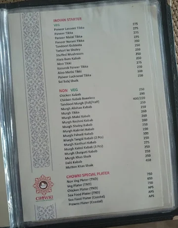 Chowki Multicuisine Restaurant menu 