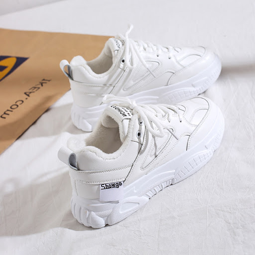 Title 5, Womens White Sports Casual Shoes All-match Ver...