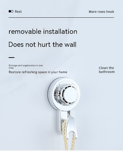 Title 8, Wall Suction Cup Hook Punch-free Powerful Vacuu...