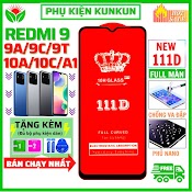 Kính Cường Lực Redmi 9/ 9A/ 9C/ 9T/ 10C/ 10A/ A1 - Cao Cấp - Full Màn Hình 111D Và Trong Suốt - Độ Cứng 10H