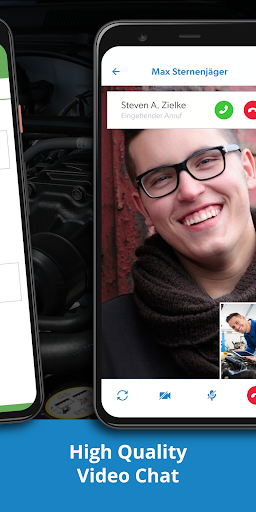 Screenshot mobilApp Face2Face