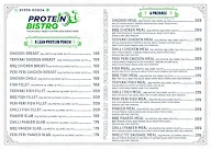 Protein Bistro menu 1