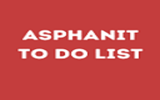 Asphanit To Do List