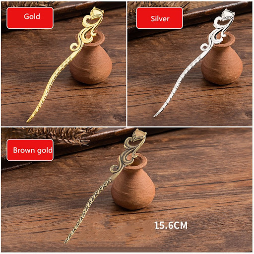 Title 4, Handmade Step By Step Hairpin Classical Alloy H...