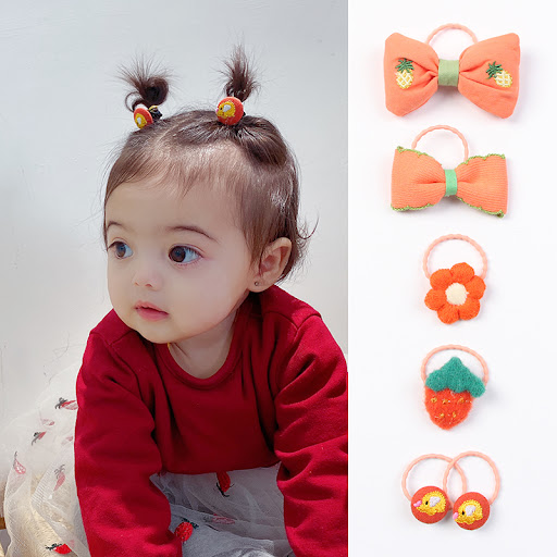 Title 4, Huang Xiaoniu Baby Rubber Bands Dont Hurt Hair...