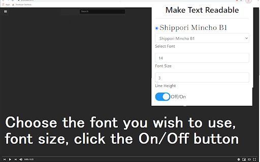 Make Text Readable for Google Chrome™