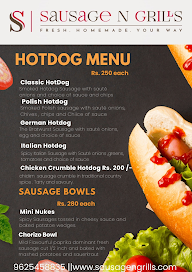 Sausage N Grills menu 1