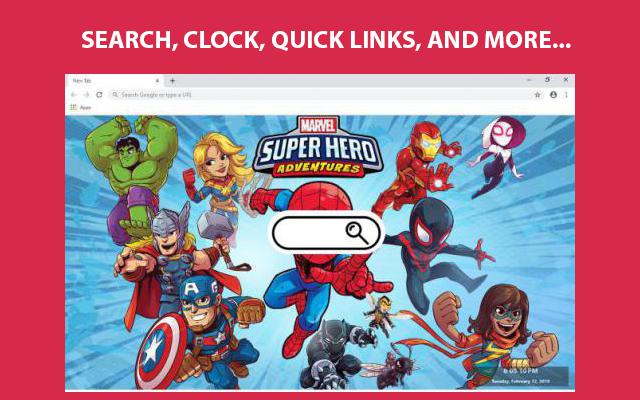 Marvel Super Hero Wallpapers and New Tab