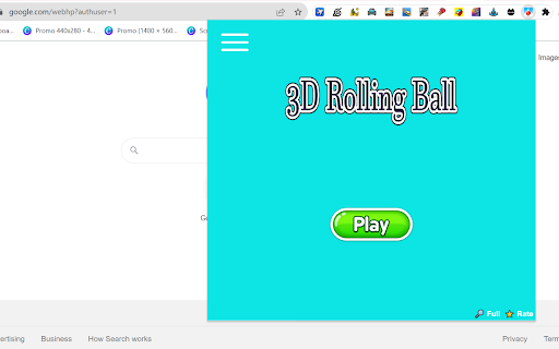 3D Rolling Ball Game