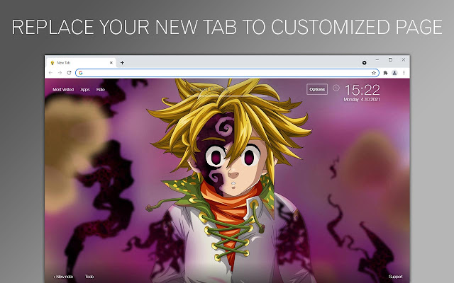 Seven Deadly Sins Meliodas Wallpapers New Tab