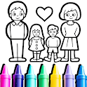 Family Love Coloring Book