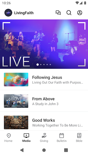 Screenshot Living Faith Christian Church