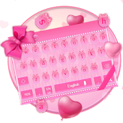 Pink Bow 2D Keyboard Theme  Icon