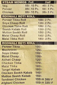 Me N Tandoori Momos & Kathi Roll menu 1