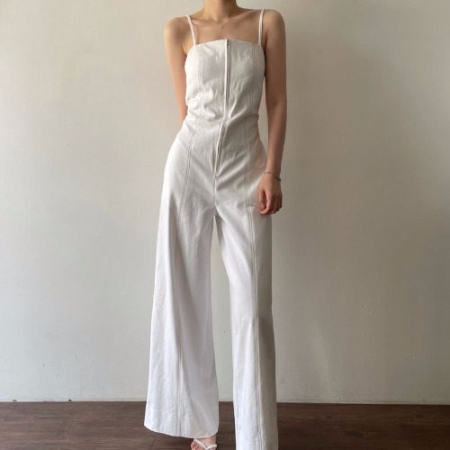 Title 1, Back Strap Casual Long Suspender Jumpsuit, Effo...