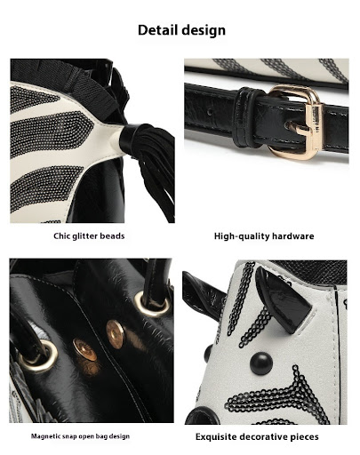 Title 2, Personalized Zebra Style Shoulder Messenger Bag...