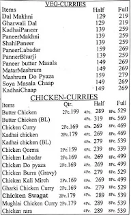 Bengali Hut menu 3