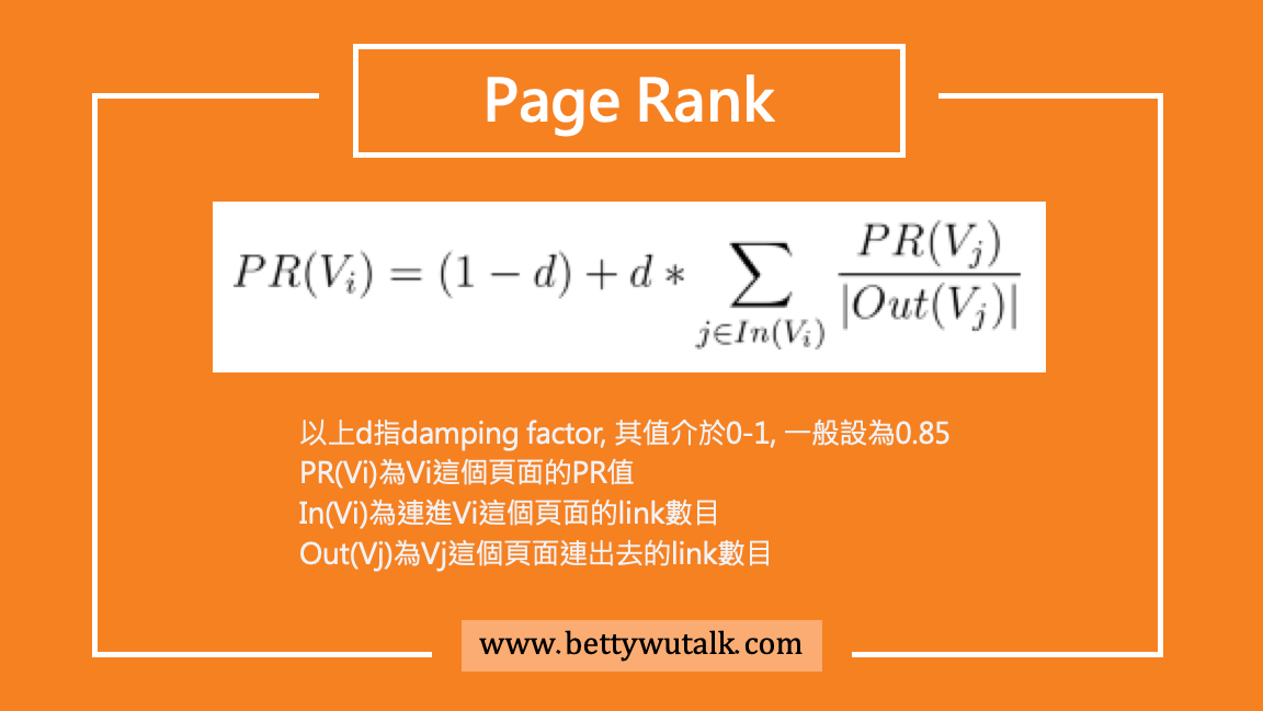 PageRank 計算公式