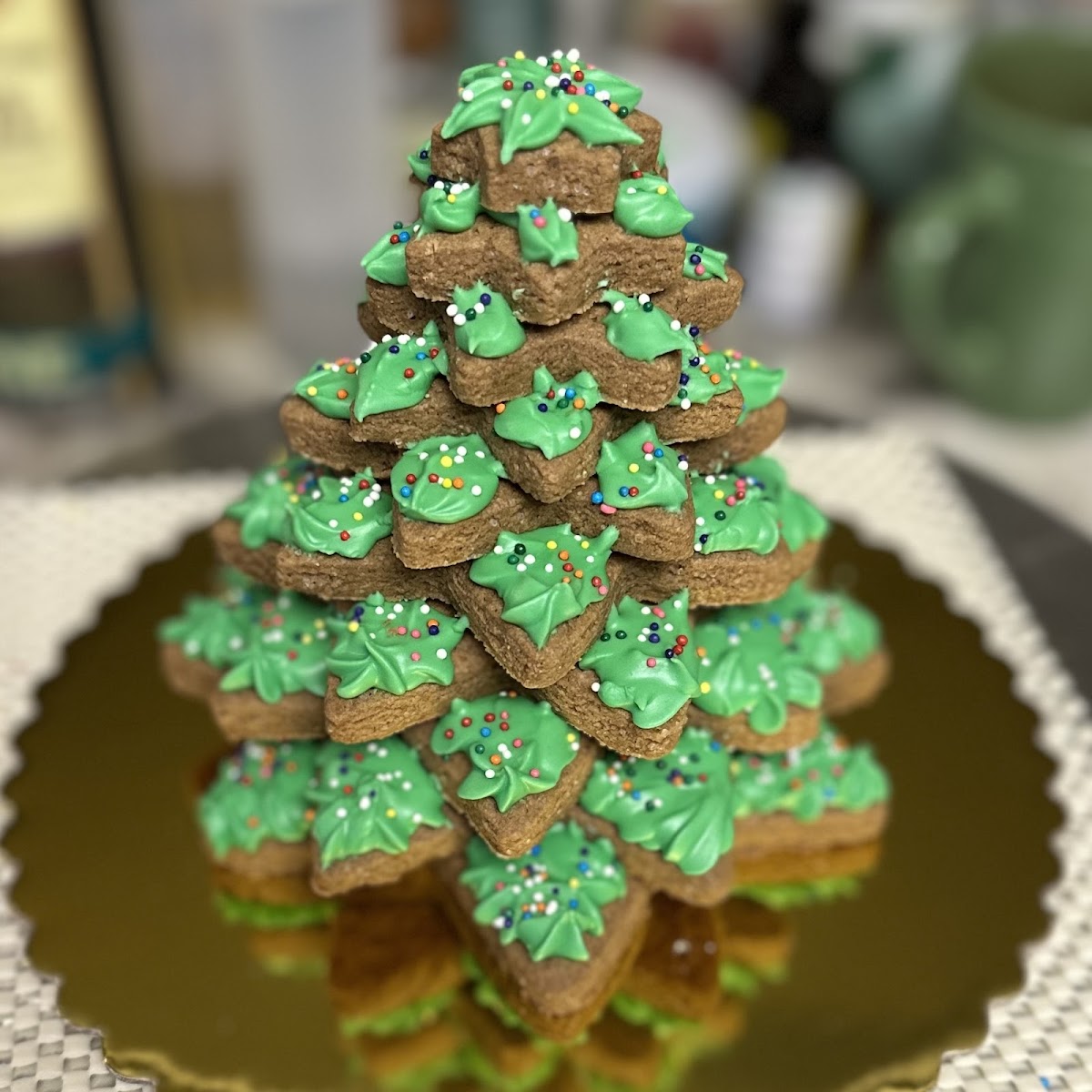 Vegan Gingerbread Tree Kit
(Sample shown assembled)