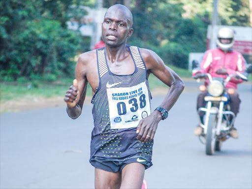 Emmanuel Bor competes in a past race