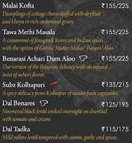 Benares menu 1