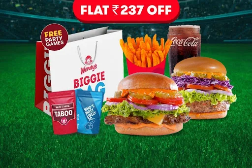 Flat Rs. 237 Off On Chickenatorr + Veggienatorr Burgers + Fries + Coke