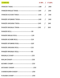 Paratha Pandit menu 3