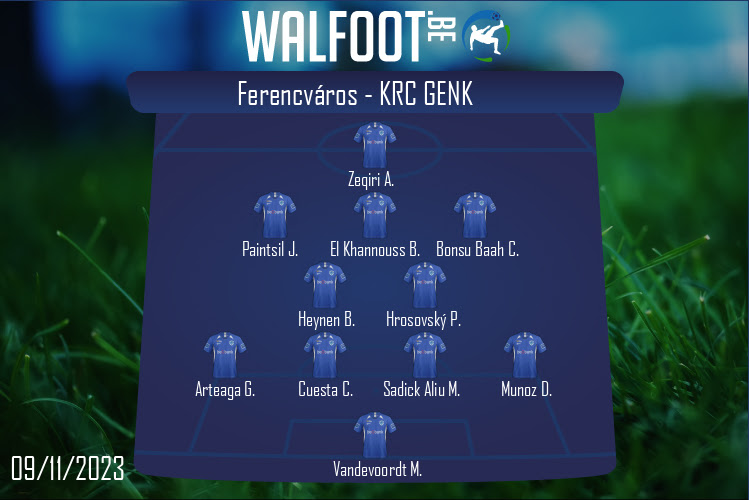 KRC Genk (Ferencváros - KRC Genk)