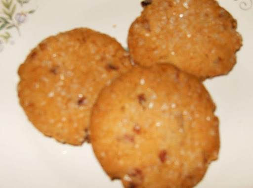 Super Simple Cranberry Sugar Cookies, made with a cranberry orange muffin mix from Aldi.