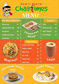 Chaatimes menu 2