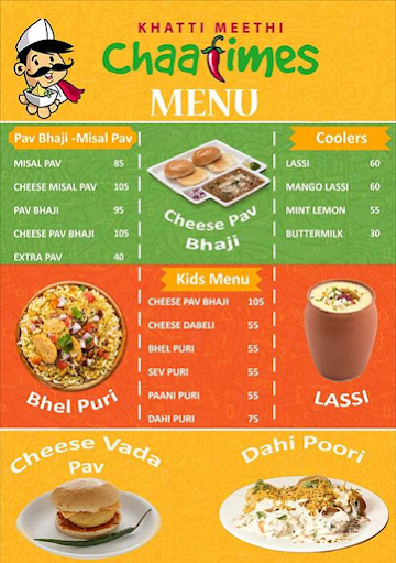 Chaatimes menu 