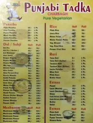 Punjabi Tadka menu 1