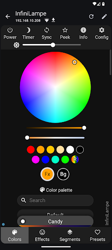 Screenshot WLED - Native