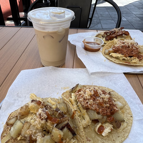 Breakfast tacos - really hard to choose only one.