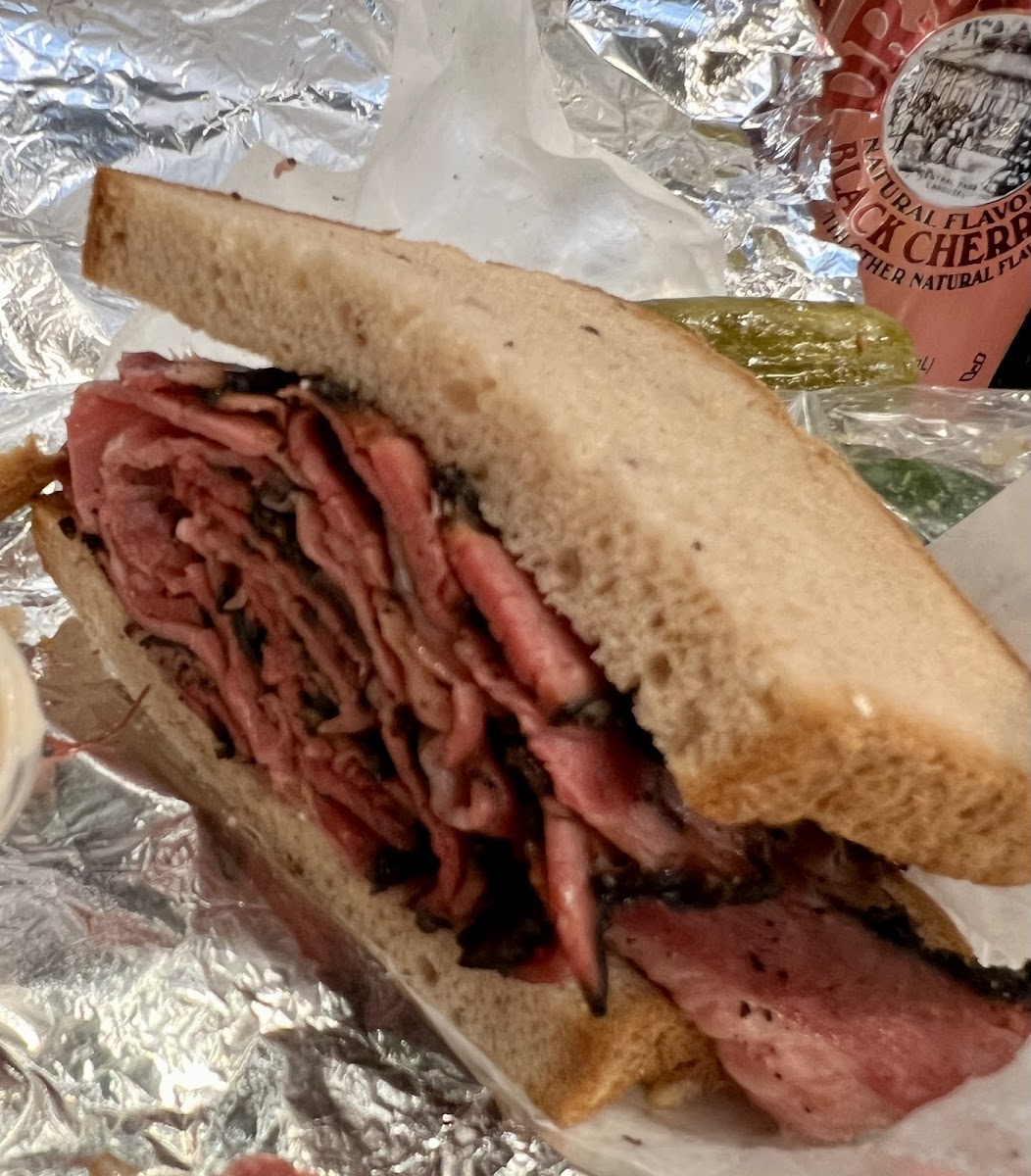 Pastrami on GF bread