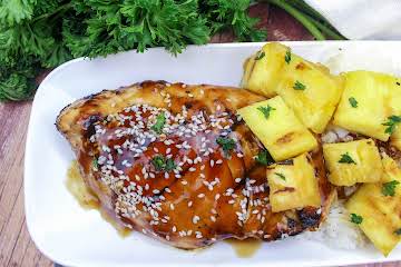 Grilled Teriyaki Ginger Chicken With Pineapples