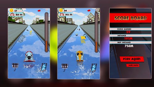 Android application Eden Rush: Uphill Water Racing screenshort