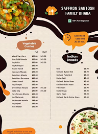 Saffron Santosh Family Dhaba menu 3