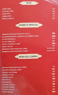 Annie's - Kerala Kitchen menu 8