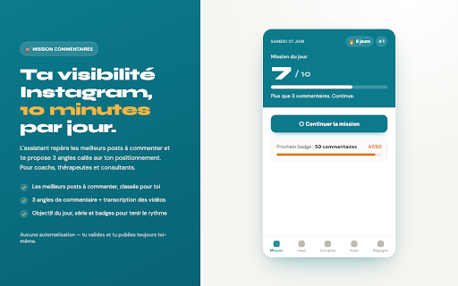 Mission Commentaires screenshot 1